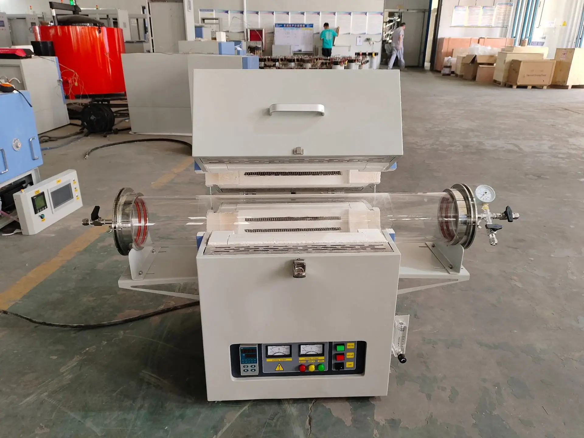 трубчатая печь 1200 градусов кварцевая труба